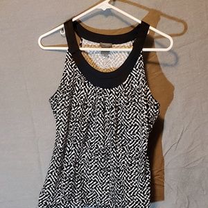 Black and White Dress Tank